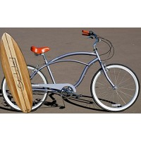 Anti rust light weight aluminum alloy frame Fito Marina alloy 7 speed 26" wheel mens beach cruiser bike bicycle matte gray - B018JDT104